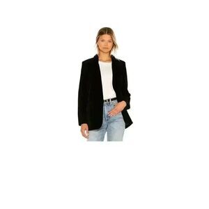 BB Dakota by Steve Madden Women's Crush Alot Black Poly Velvet Lined Blazer NEW